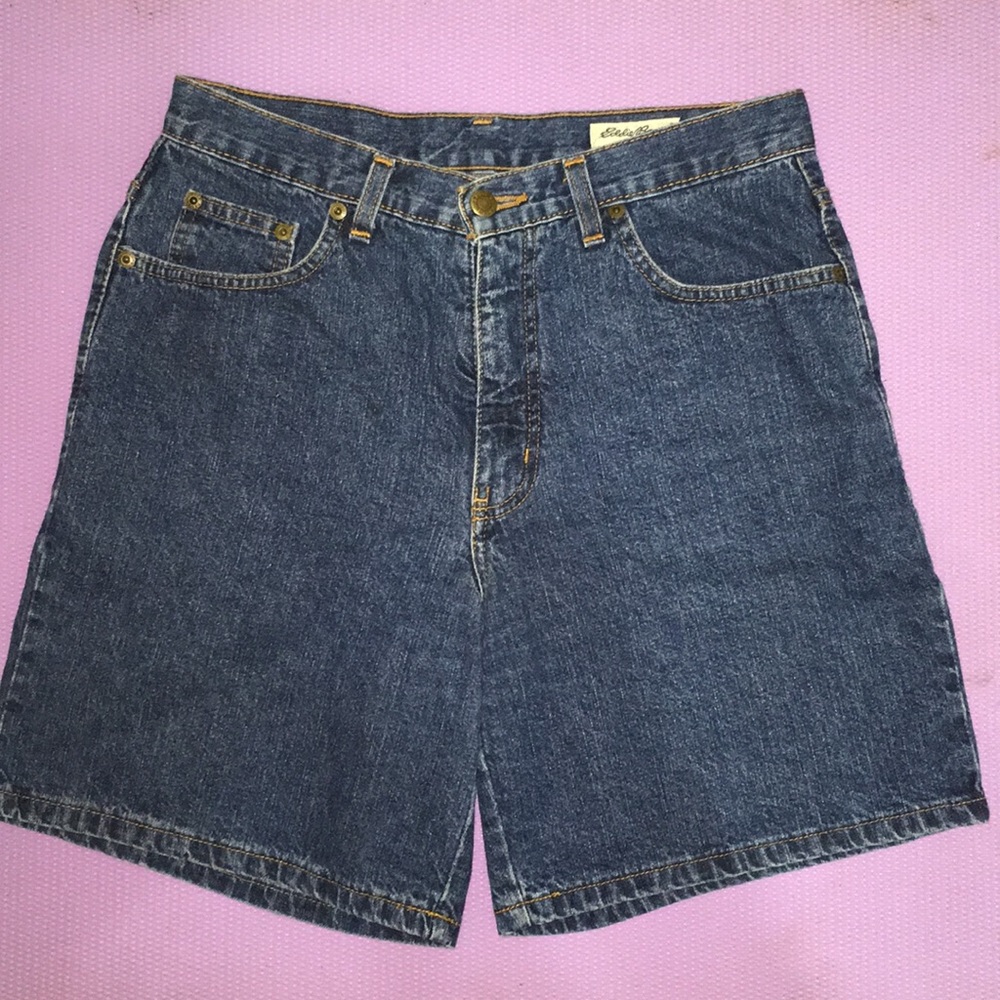 Denim HighWaisted Shorts